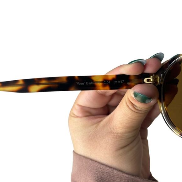 Shauns Wee Earlsferry Sunglasses Leopard / Brown Gradient Lens - Picture 4 of 5